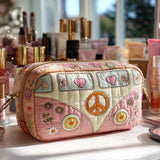 Quilted cosmetic bag - Pastel van — view 1