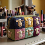 Quilted cosmetic bag - Patchworkstoff — view 1