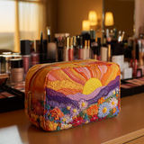 Quilted cosmetic bag - Morning light — view 1