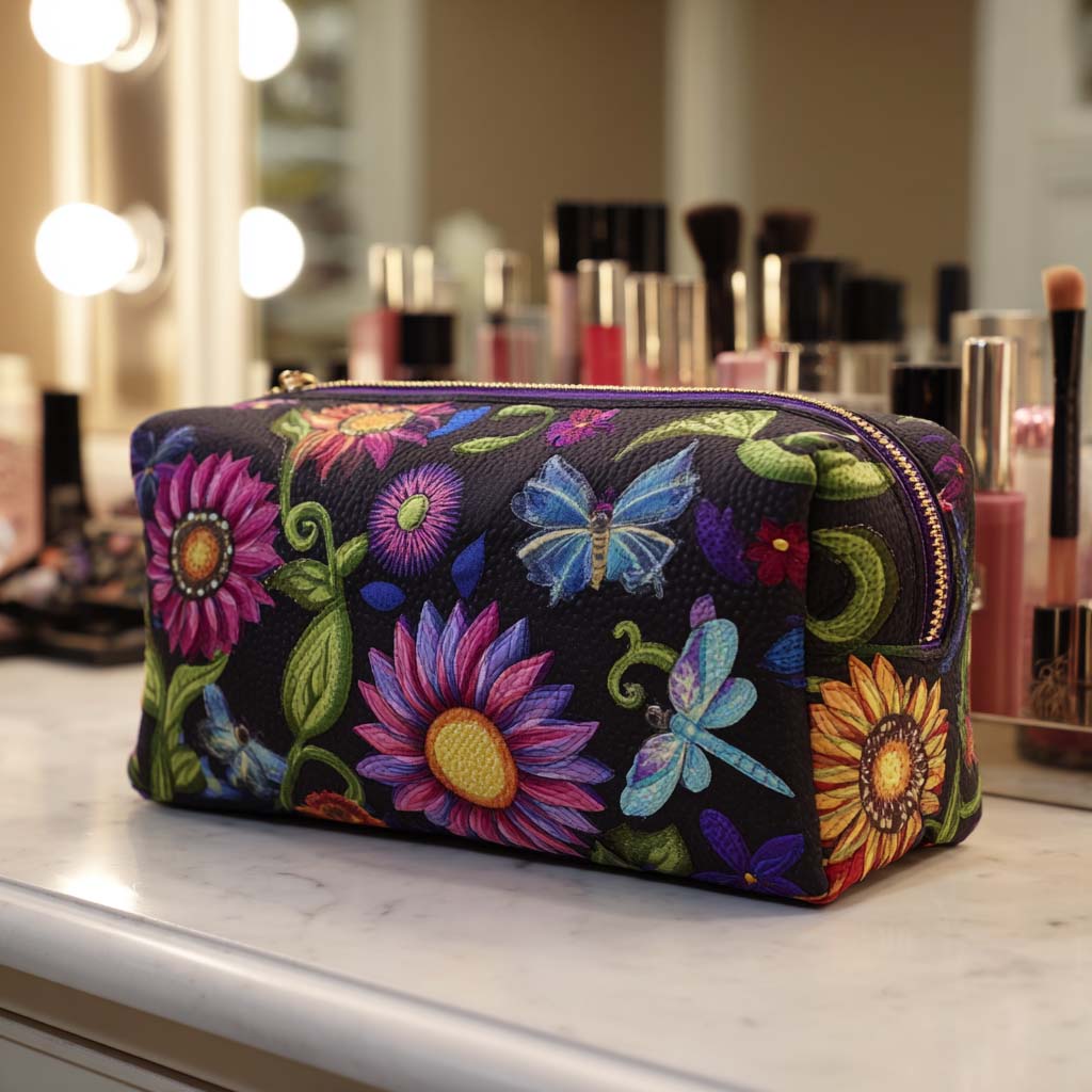 Quilted cosmetic bag - Morning light — view 1