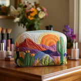 Quilted Cosmetic Bag - Sunrise Desert — view 1