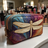 Quilted cosmetic bag - Dragonfly — view 1