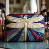 Quilted Cosmetic Bag - Mysterious Dragonfly — view 1