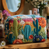 Quilted cosmetic bag - Cheerful cactus — view 1