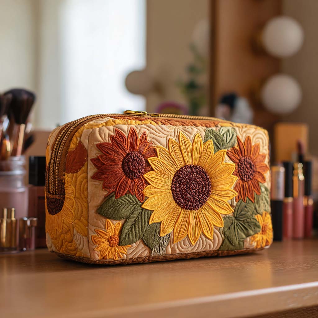 Quilted cosmetic bag - Fun details — view 1