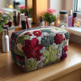 Quilted cosmetic bag - Flower garden — view 1