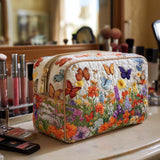 Quilted cosmetic bag - Flower garden — view 1