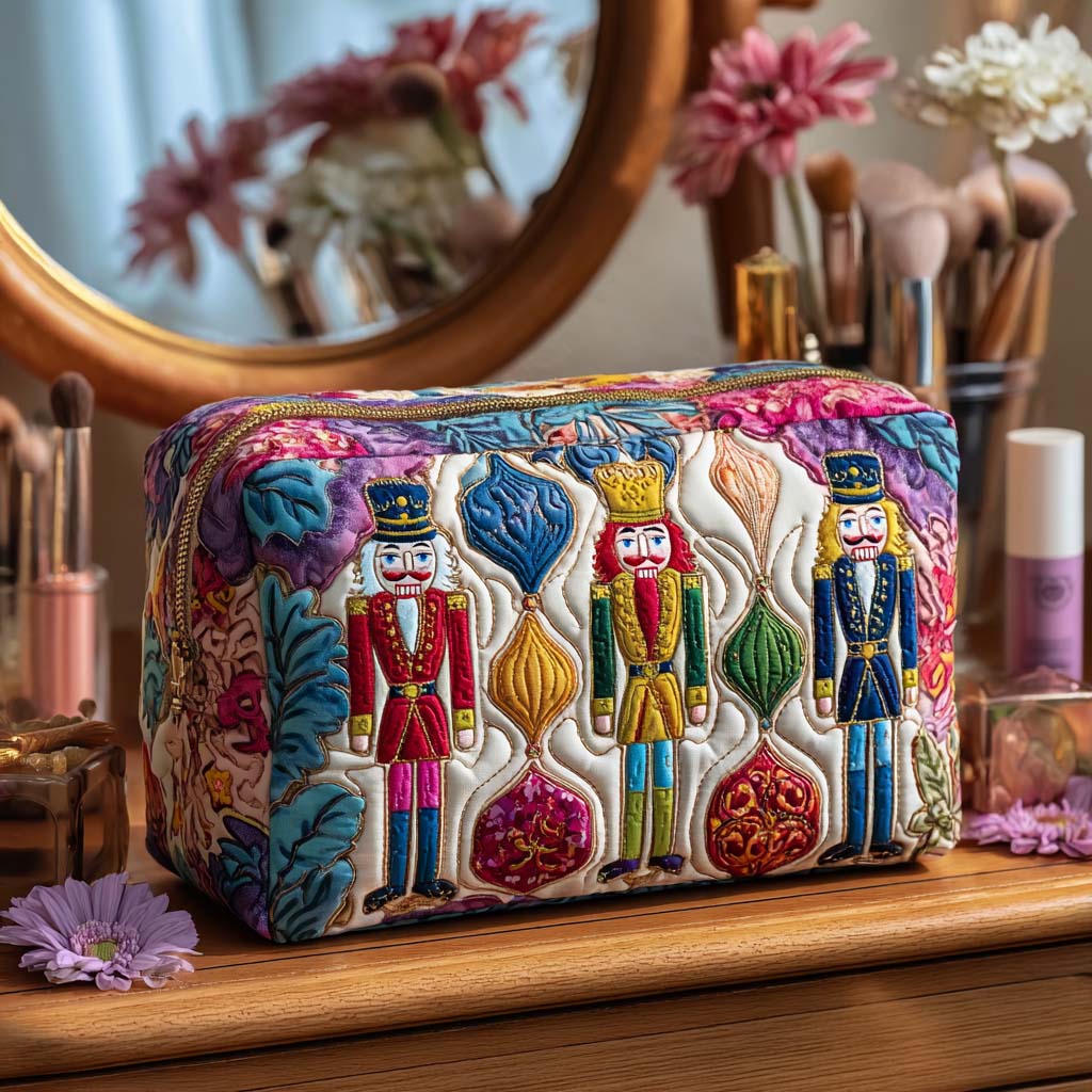 Quilted cosmetic bag - Christmas soldier — view 1