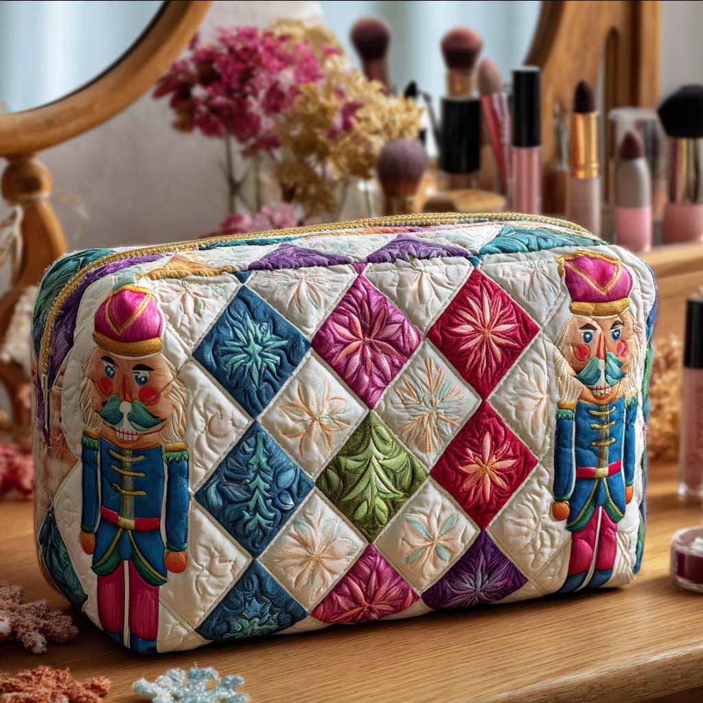 Quilted cosmetic bag - Christmas soldier — view 1