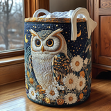 Quilted laundry basket - Owl — view 1