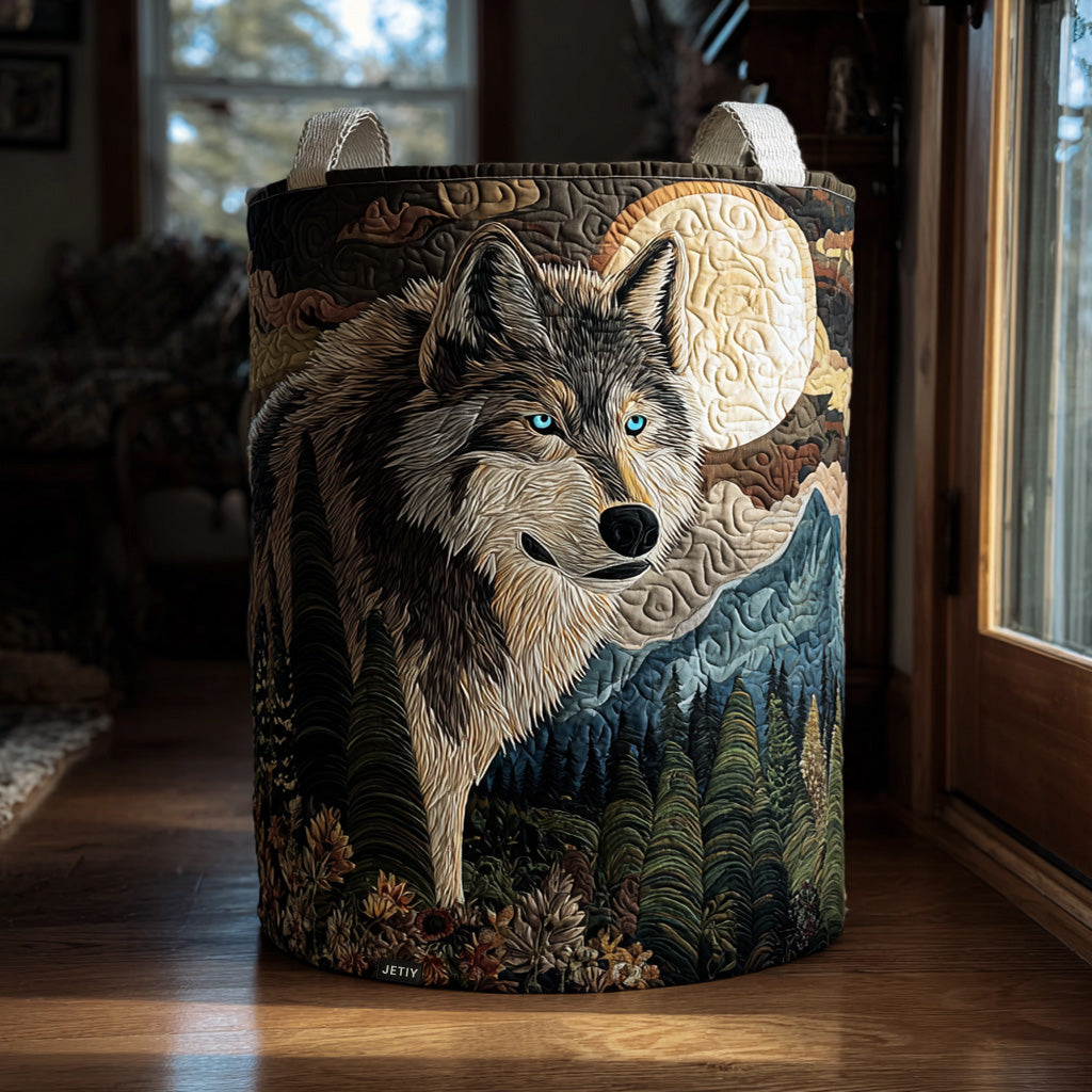 Quilted laundry basket - Owl — view 1
