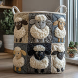 Quilted laundry basket - Lamb — view 1