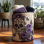 Quilted laundry basket - Decorative Knochen — view 1