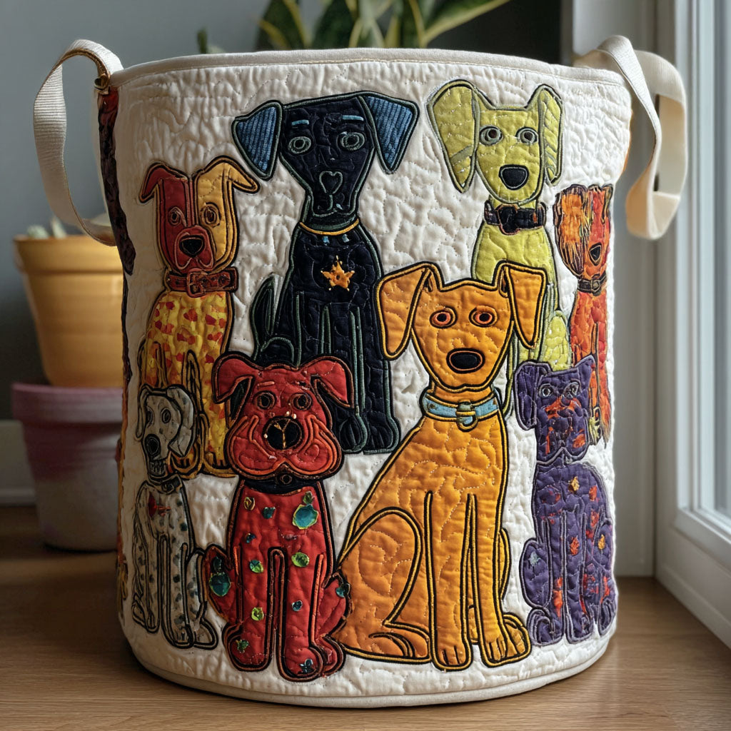 Quilted laundry basket - Decorative prints — view 1