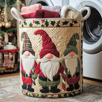 Quilted laundry basket - Decorative gnomes — view 1
