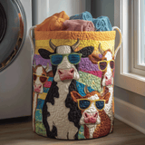 Quilted Laundry Basket - Highland Cow — view 1
