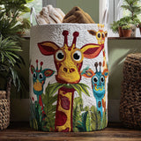 Quilted laundry basket - Playful spotted motif — view 1