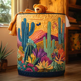Quilted laundry basket - Cactus — view 1