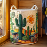 Quilted laundry basket - Cactus — view 1