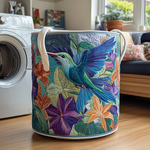 Quilted laundry basket - Hummingbird — view 1