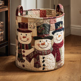 Quilted laundry basket - Dog motif — view 1