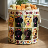 Quilted laundry basket - Labrador — view 1
