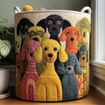 Quilted laundry basket - Lockigem dog — view 1