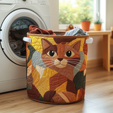 Quilted laundry basket - Cats — view 1