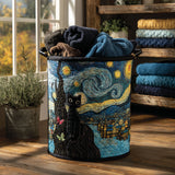 Quilted laundry basket - Cats — view 1