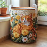 Quilted laundry basket - Cats — view 1