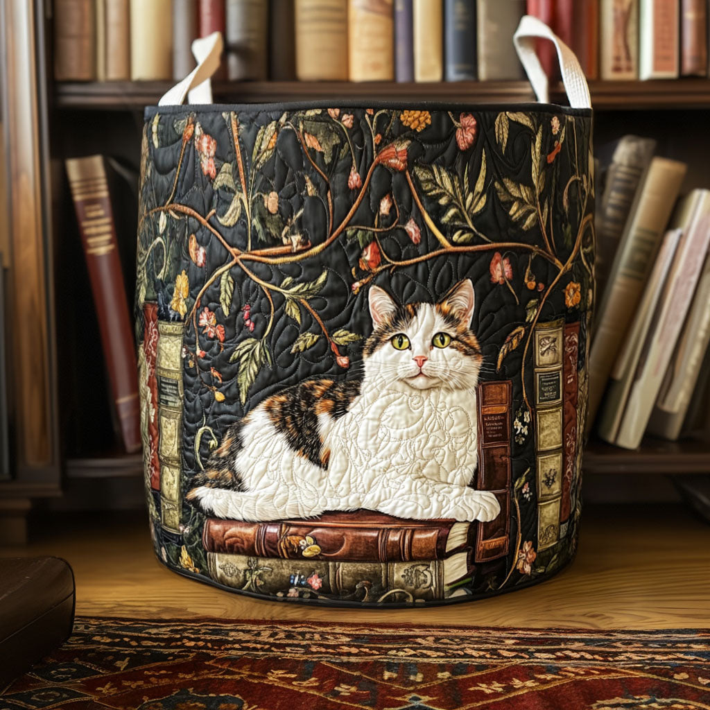 Quilted laundry basket - Cats — view 1