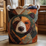 Quilted laundry basket - Bear paws — view 1