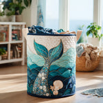 Quilted laundry basket - Sea waves — view 1