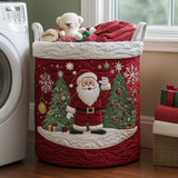 Quilted laundry basket - Santa Claus — view 1