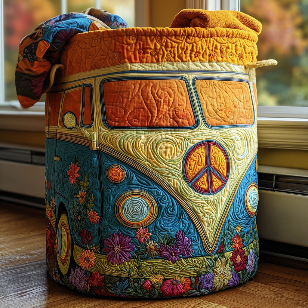 Quilted Laundry Basket – Sunny Street — view 1