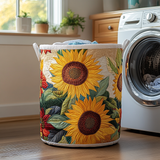 Quilted laundry basket - Sunflowers — view 1