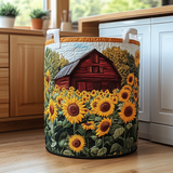 Quilted laundry basket - Sunflowers — view 1