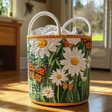 Quilted laundry basket - Sunflowers — view 1