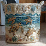 Quilted laundry basket - Relaxed pattern — view 1