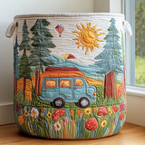 Quilted laundry basket - Peaceful travel — view 1