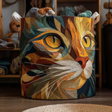 Quilted laundry basket - Patchwork cats — view 1