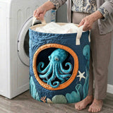Quilted laundry basket - Polyp — view 2