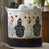 Quilted laundry basket - Punkten — view 1