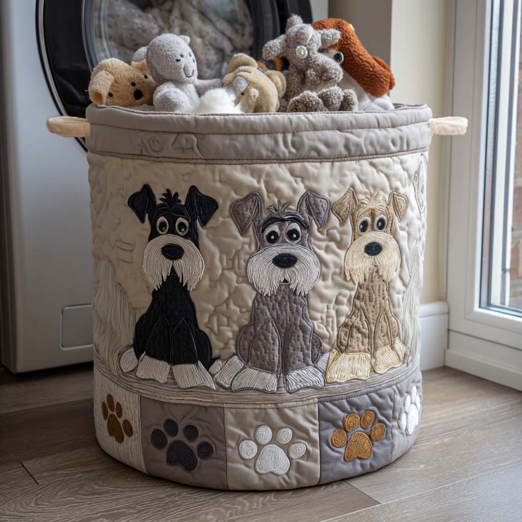 Quilted laundry basket - Snaucer — view 1