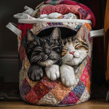 Quilted laundry basket - Loving couple — view 1