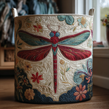 Quilted laundry basket - Dragonflies — view 1