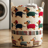 Quilted laundry basket - Dachshund — view 1