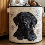 Quilted laundry basket - Winter motif — view 1