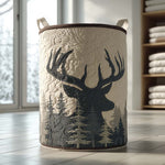 Quilted laundry basket - Winter motif — view 1