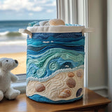 Quilted laundry basket - Sea motif — view 1